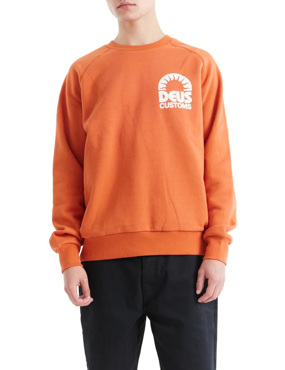 DEUS SUDADERA NARANJA MELODIES