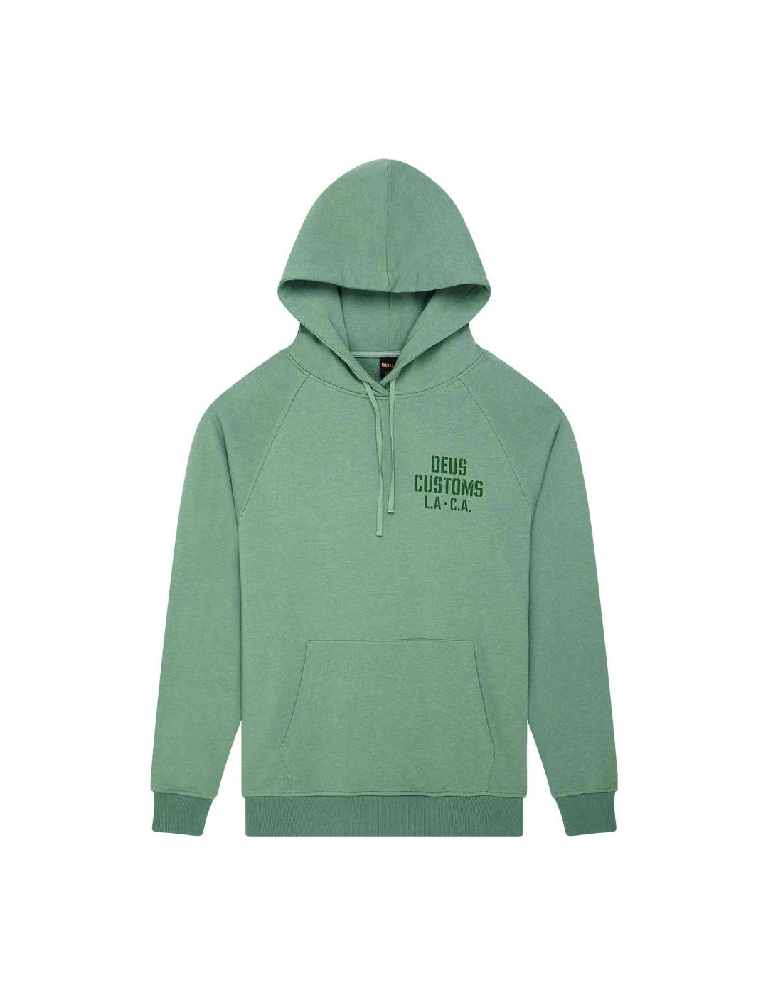 DEUS HOODIE VERDE QUAY