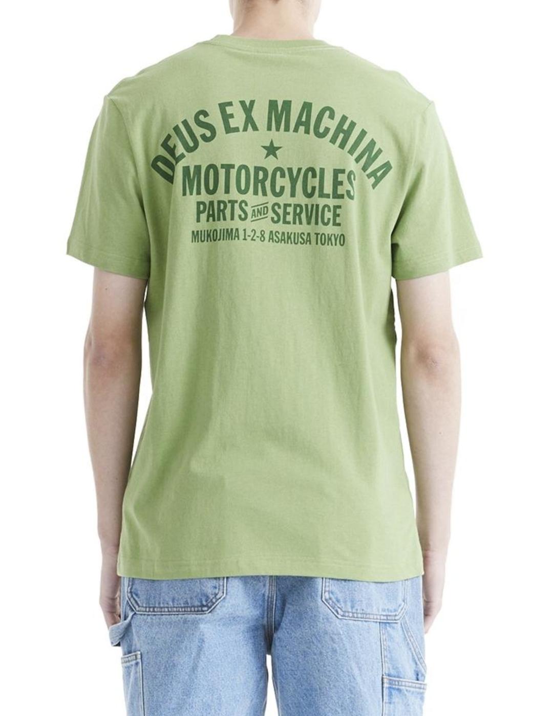 DEUS CAMISETA VERDE TOKYO ADDRESS