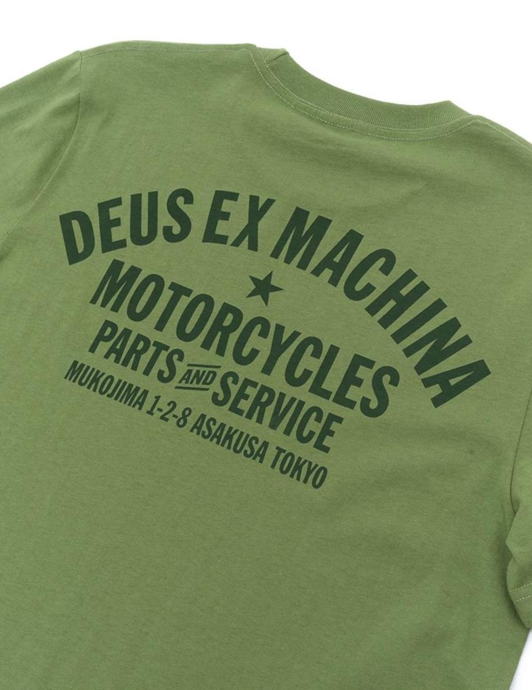 DEUS CAMISETA VERDE TOKYO ADDRESS