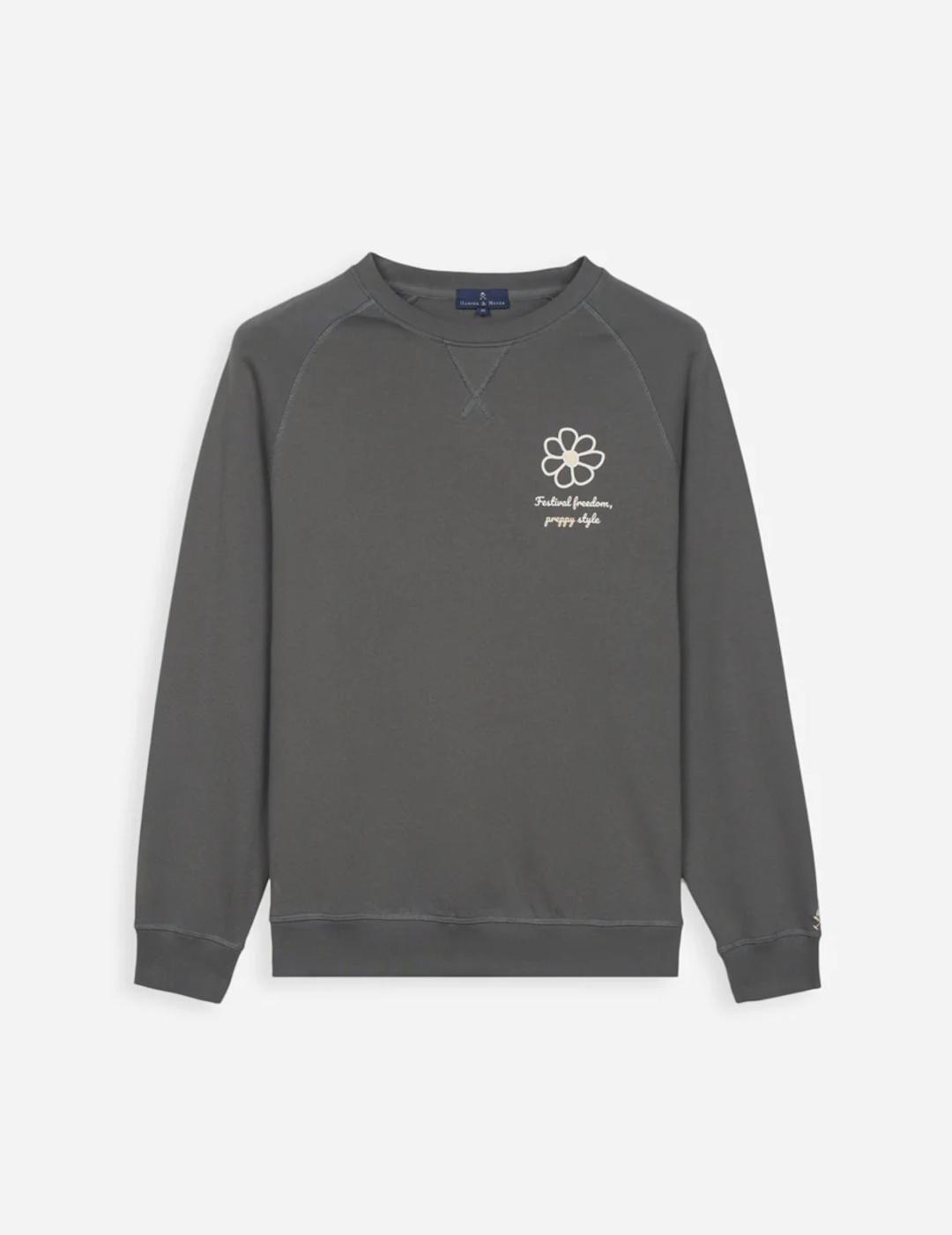 HARPER SUDADERA FREEDOM GRIS ANTRACITA