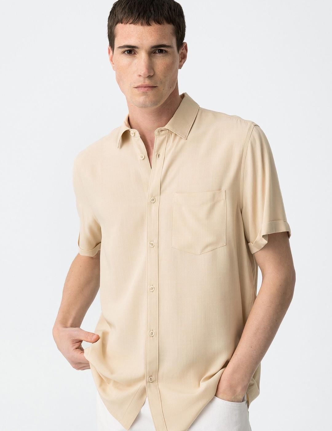 TIFFOSI CAMISA M/C BEIGE MACK