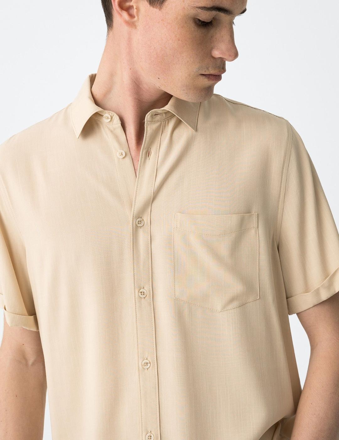 TIFFOSI CAMISA M/C BEIGE MACK