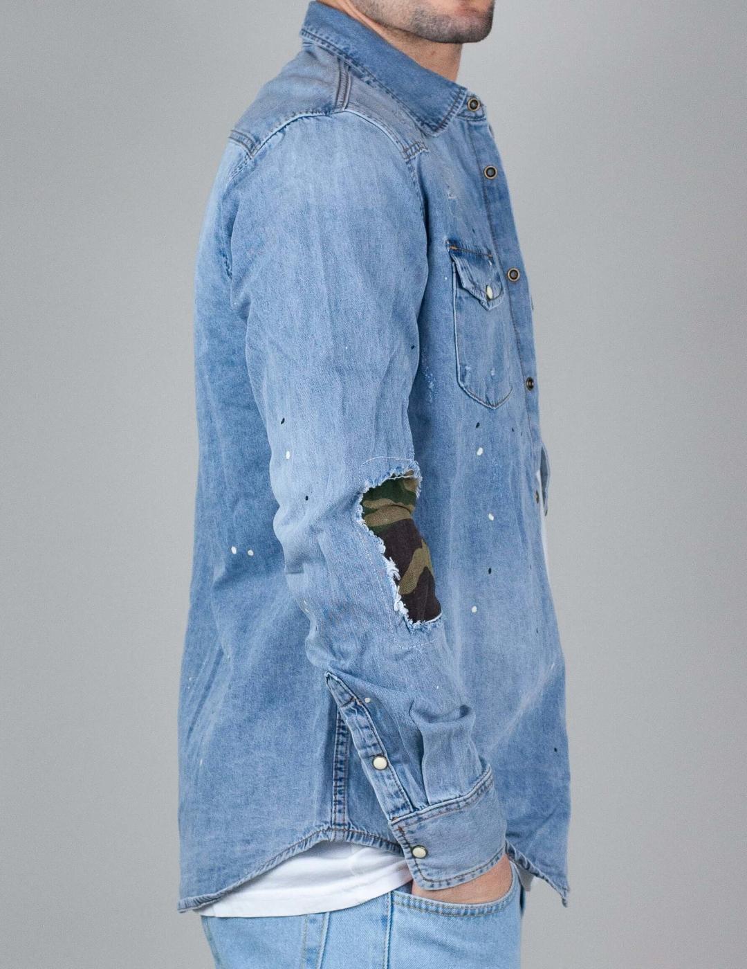 GIANNI LUPO CAMISA VAQUERA AZUL