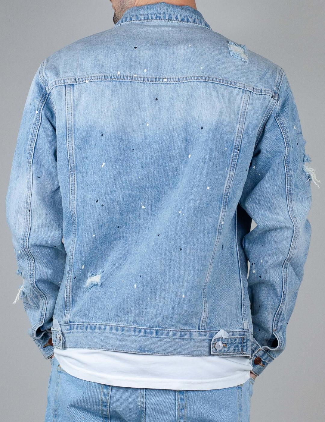 GIANNI LUPO CAZADORA VAQUERA AZUL