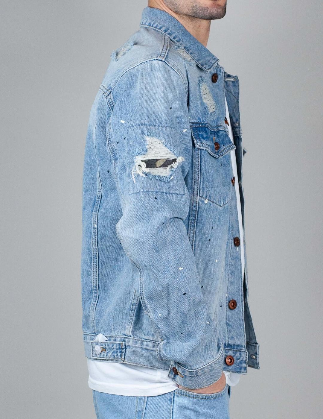 GIANNI LUPO CAZADORA VAQUERA AZUL