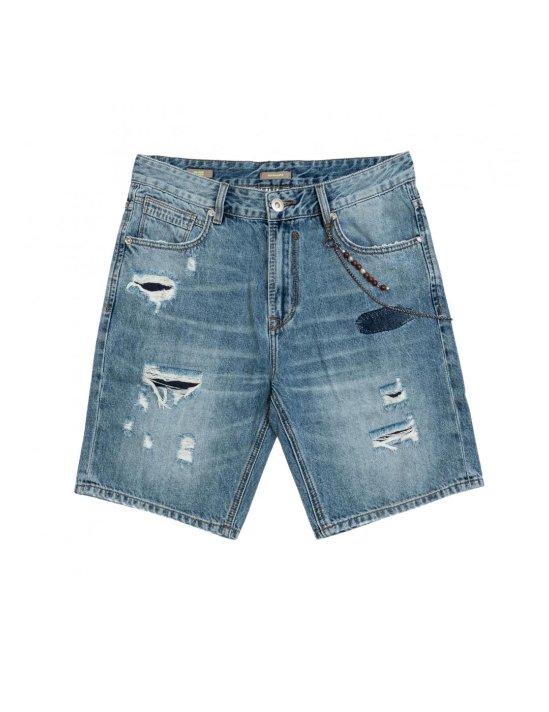 GIANNI LUPO SHORT VAQUERO AZUL
