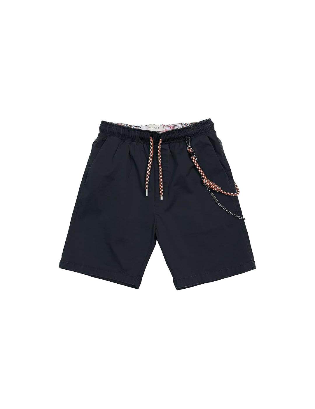 GIANNI LUPO BERMUDA JOGGER MARINO