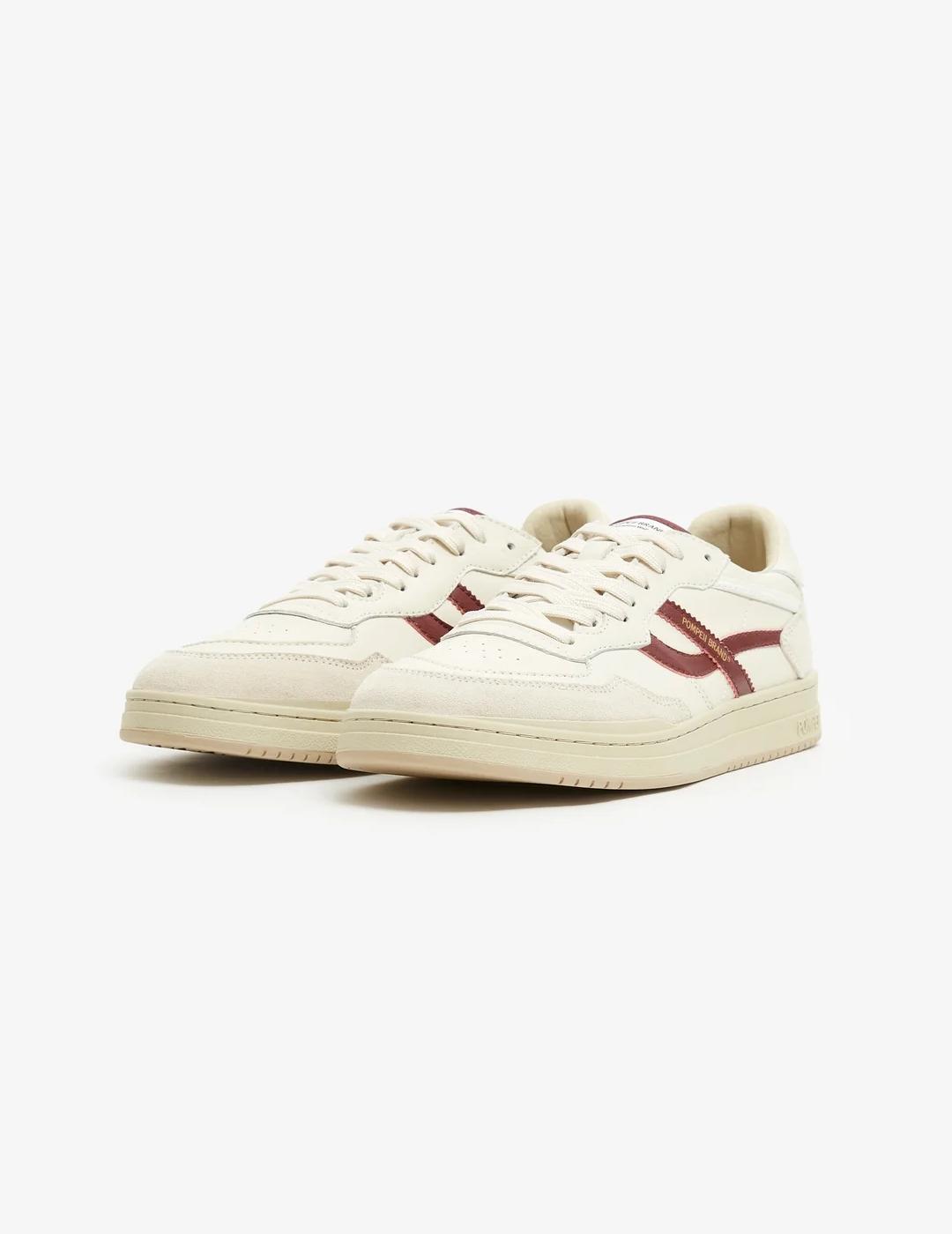 POMPEII ELAN PIPPA ECRU BURGUNDY