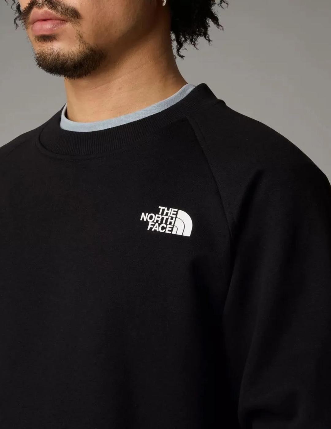 NORTH FACE SUDADERA NEGRA RANGLAN BOX NSE