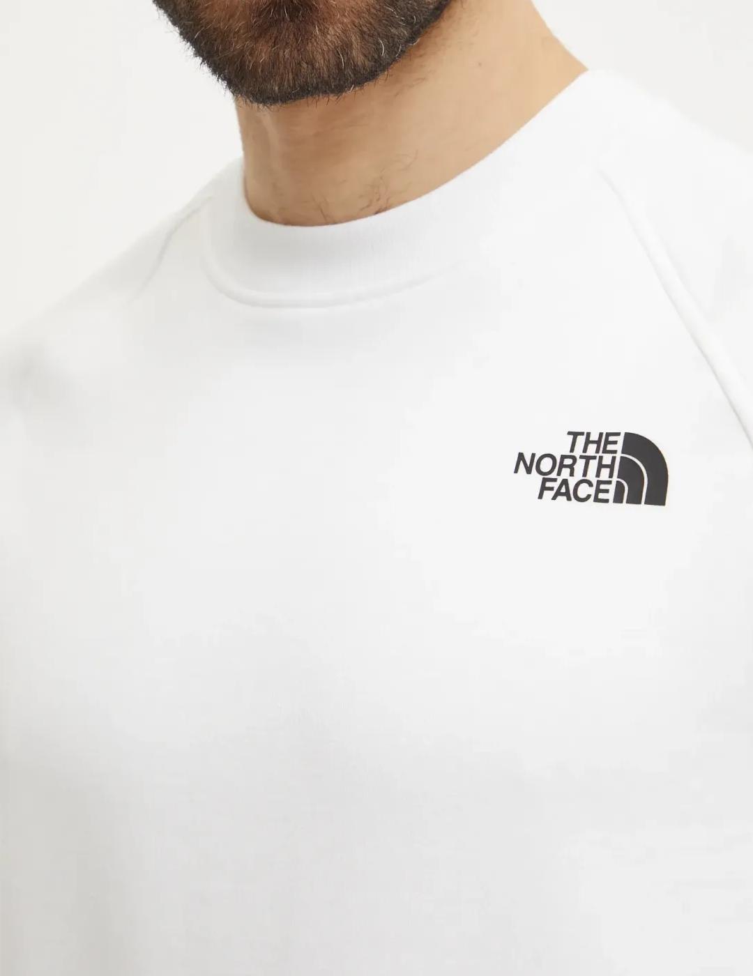 NORTH FACE SUDADERA BLANCA RANGLAN BOX NSE