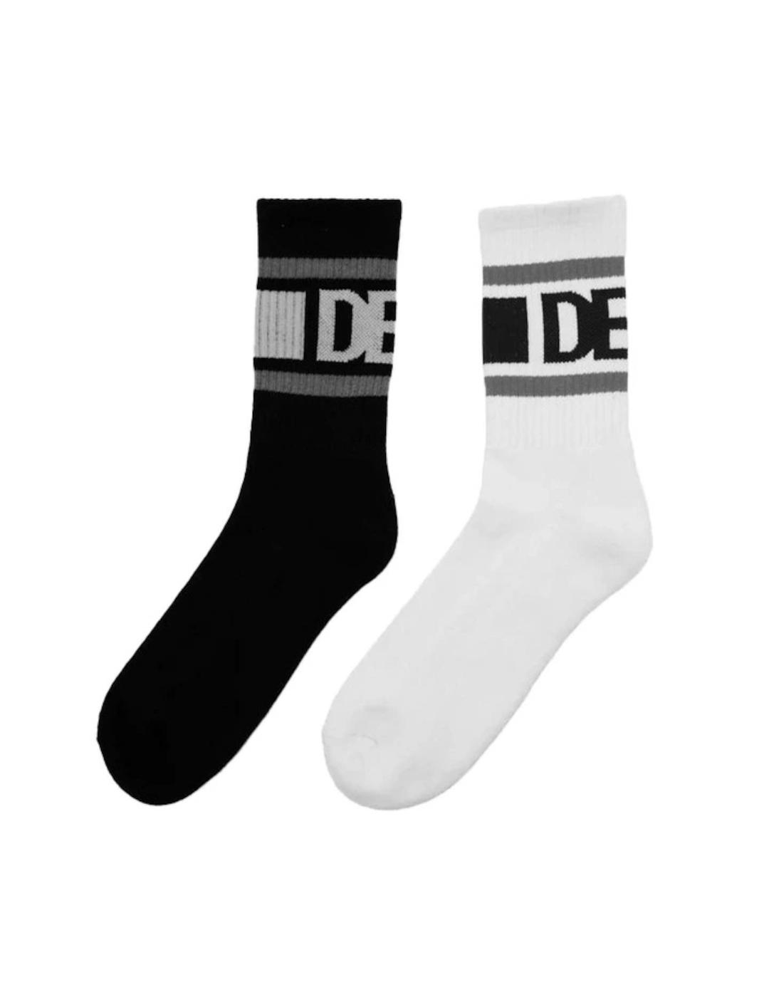 DEUS CALCETINES PACK 2 BLANCO NEGRO BASED