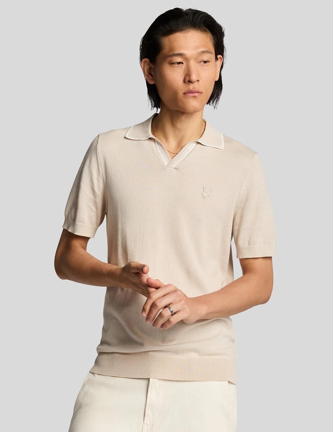 LYLE&SCOTT POLO KNITED TIPPED COVE