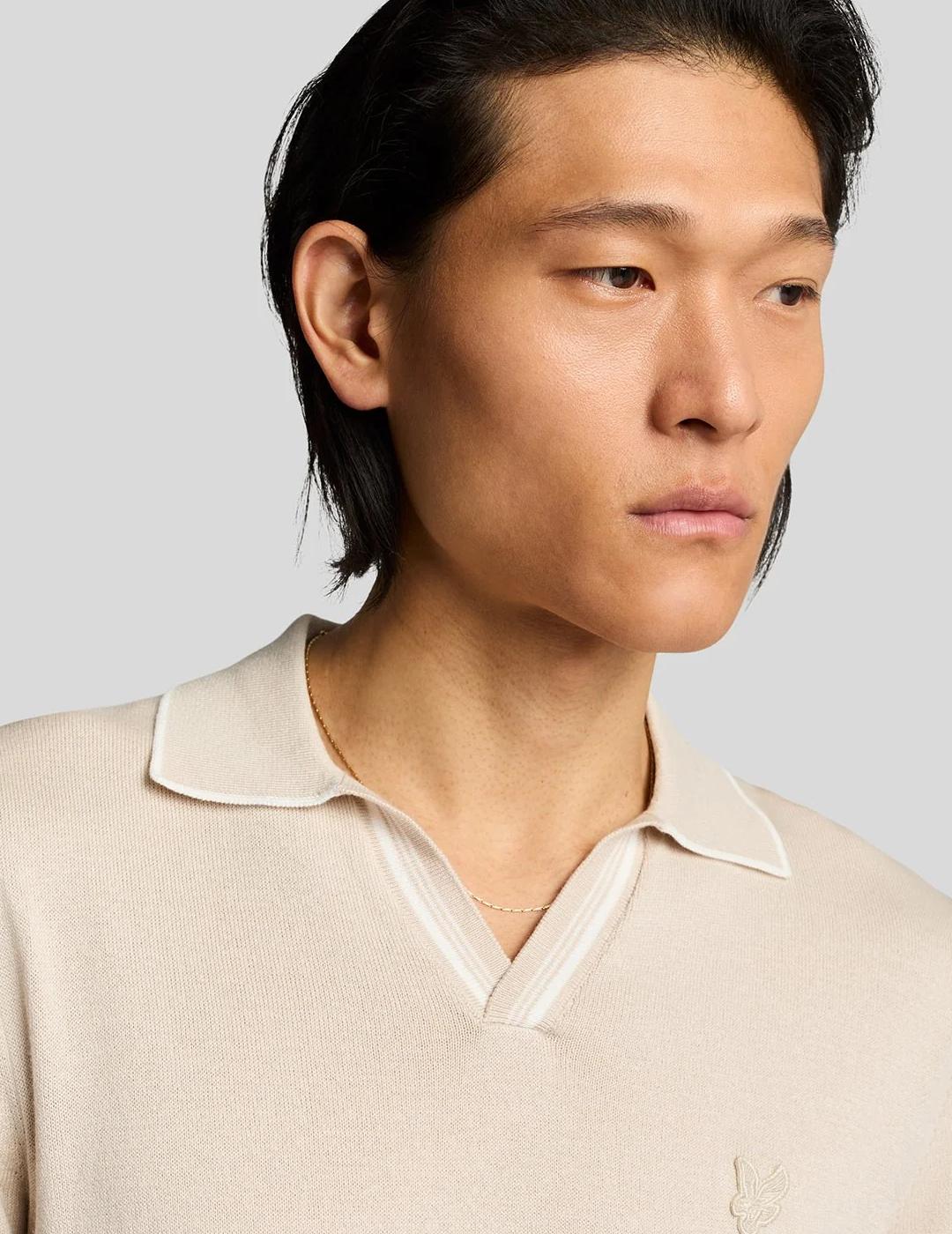 LYLE&SCOTT POLO KNITED TIPPED COVE
