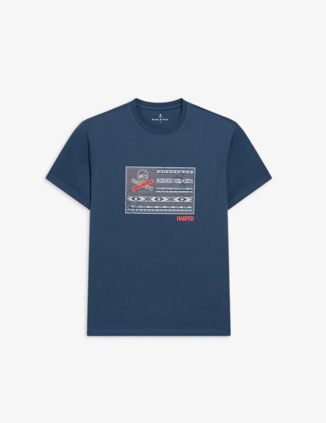 HARPER CAMISETA USA BLUE WASH