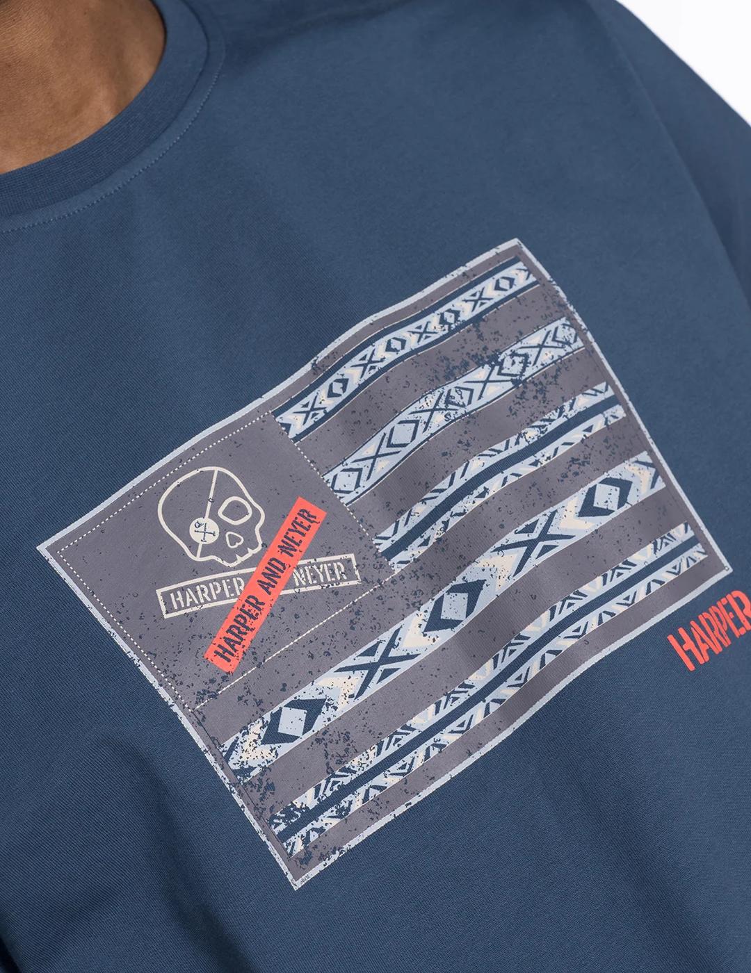 HARPER CAMISETA USA BLUE WASH