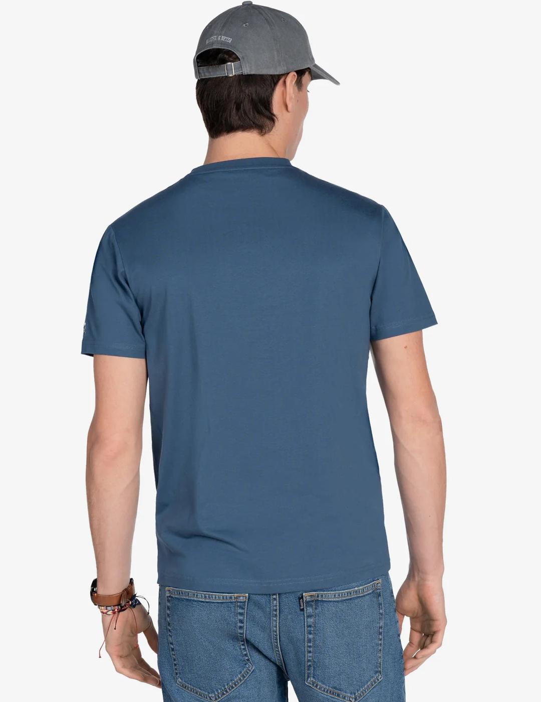 HARPER CAMISETA SKULL BLUE WASH