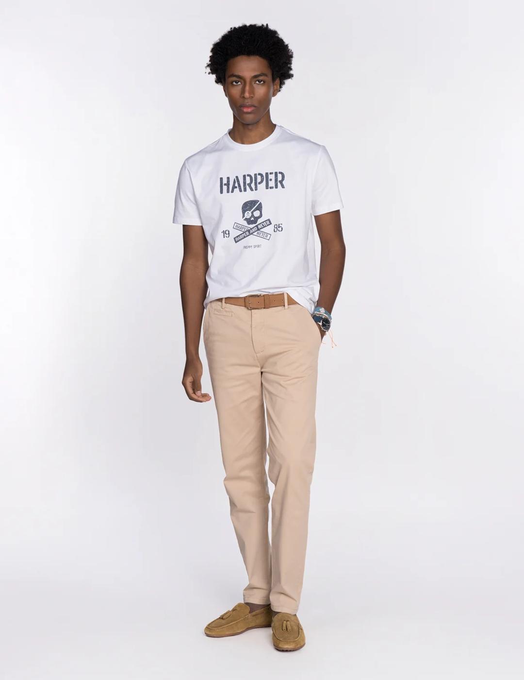 HARPER CAMISETA SKULL WHITE