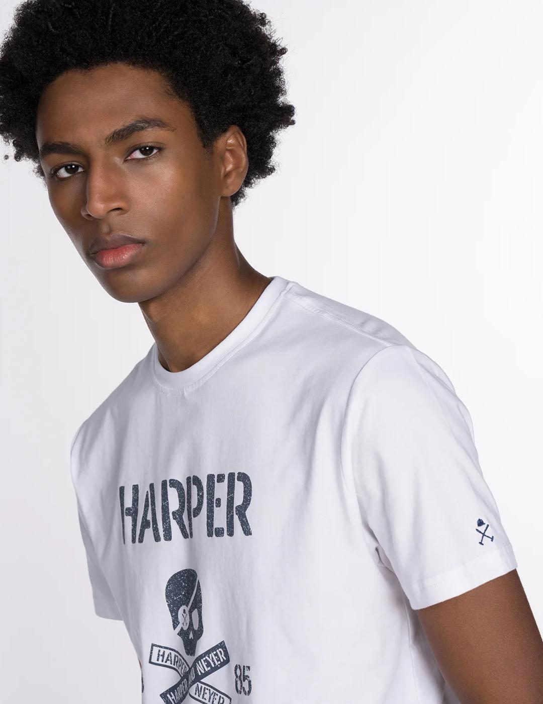 HARPER CAMISETA SKULL WHITE
