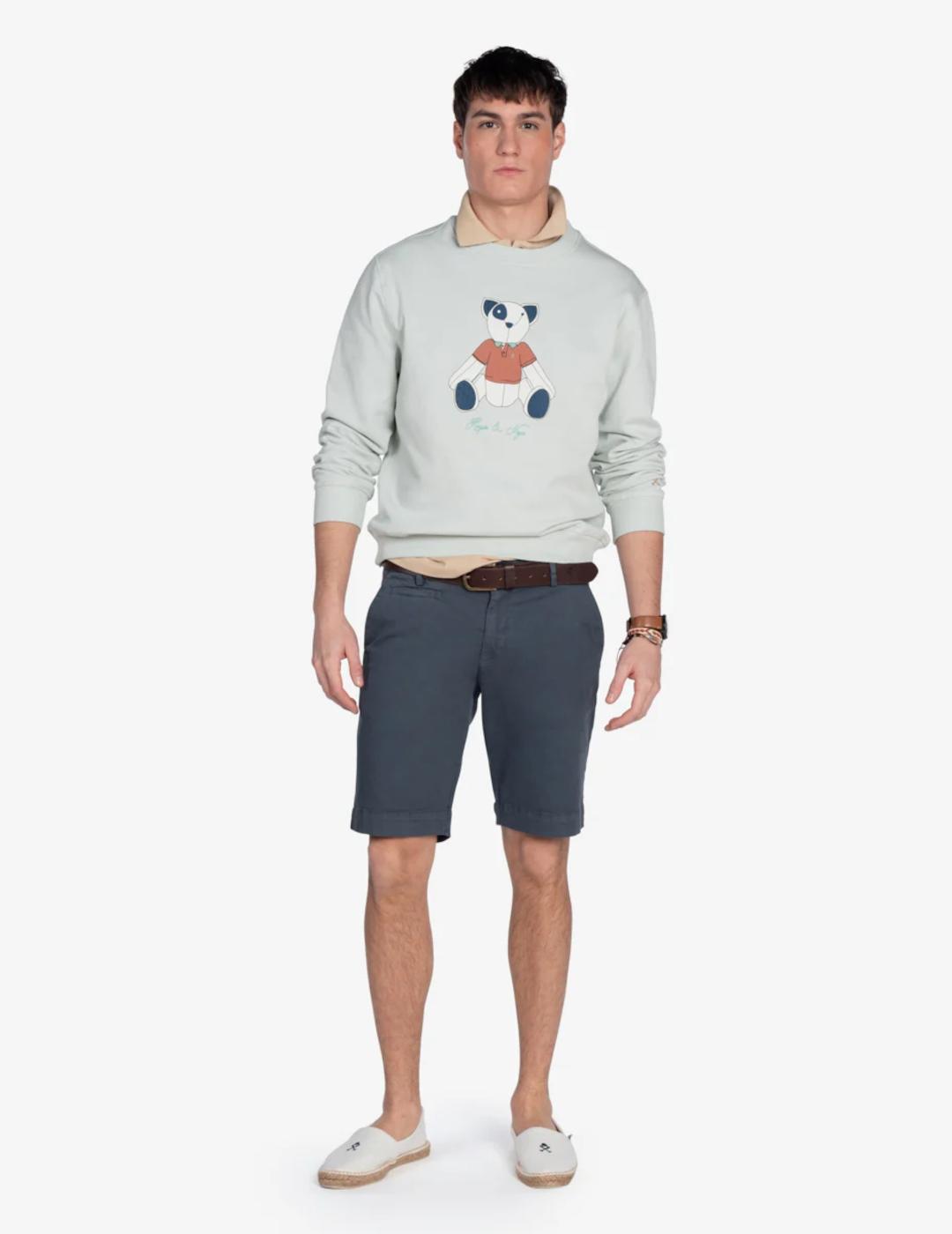 HARPER SUDADERA TEDDY TURQUESA LIGHT