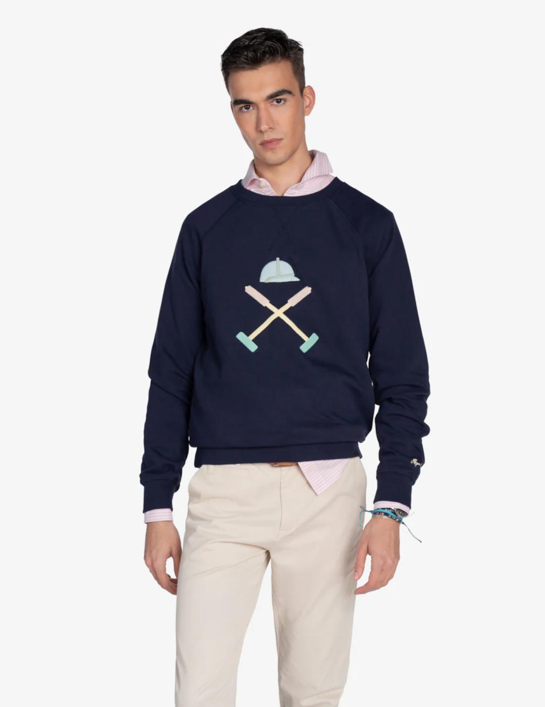 HARPER SUDADERA VERMONT NAVY BLUE