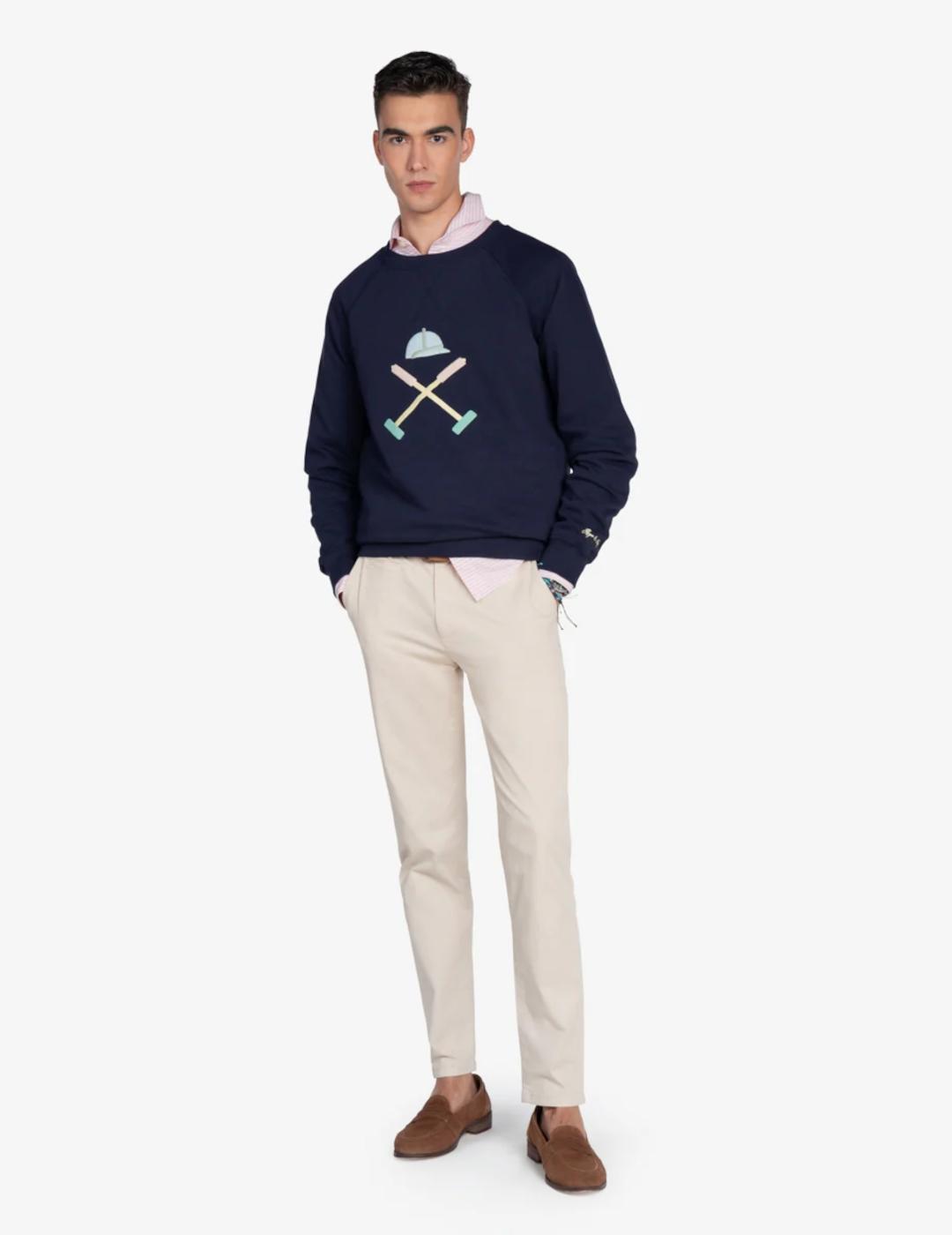 HARPER SUDADERA VERMONT NAVY BLUE