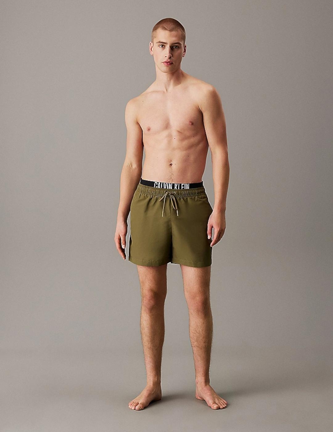 CALVIN BAÑADOR OLIVA DOBLE GOMA