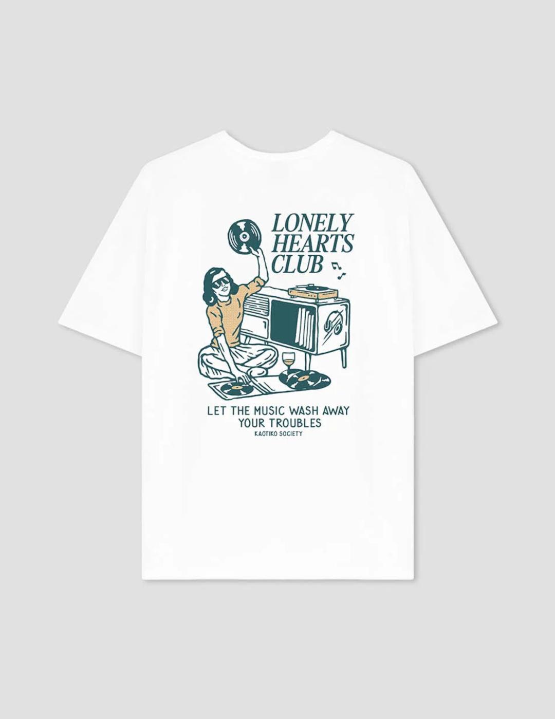 KAOTIKO CAMISETA BLANCA LONELY HEARTS