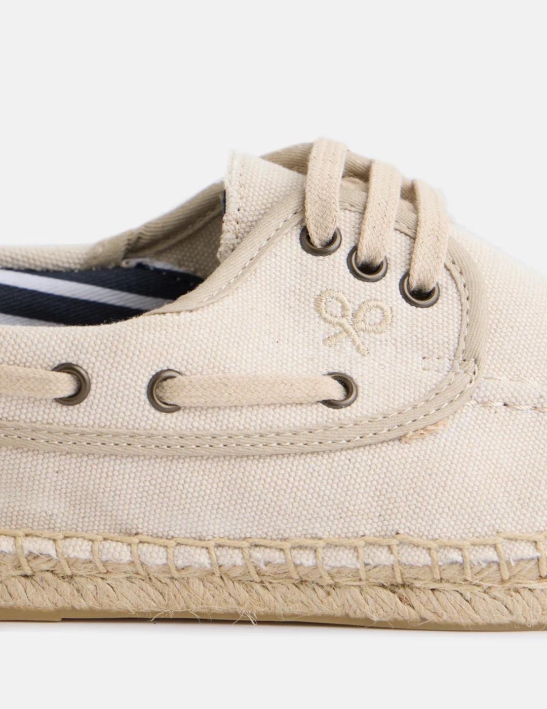 SILBON ALPARGATA NAUTICO BEIGE
