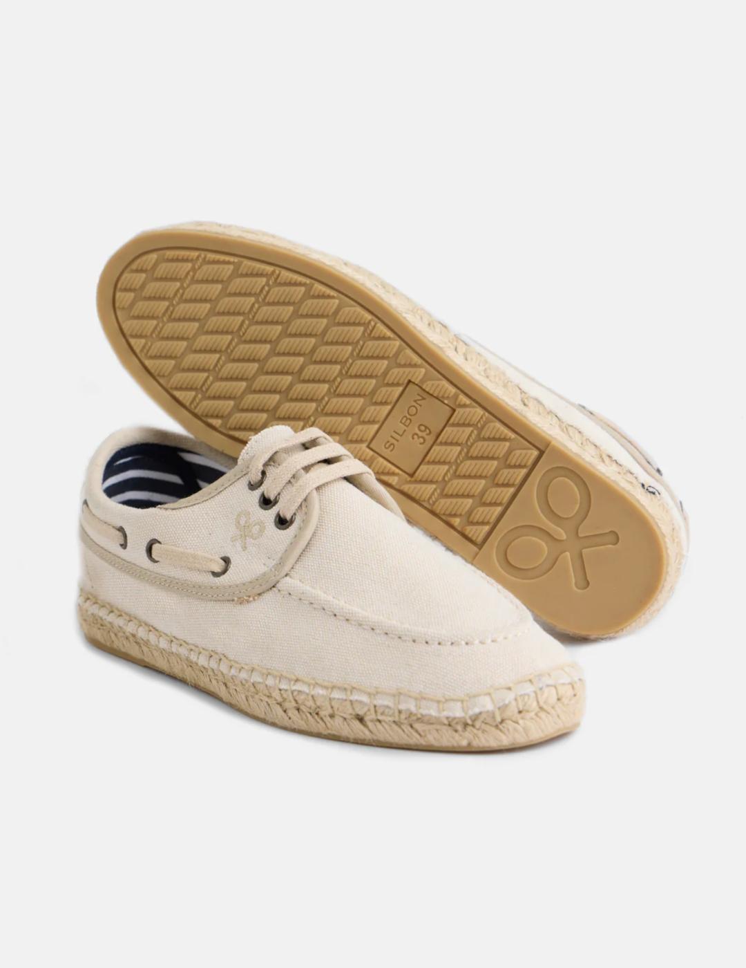 SILBON ALPARGATA NAUTICO BEIGE