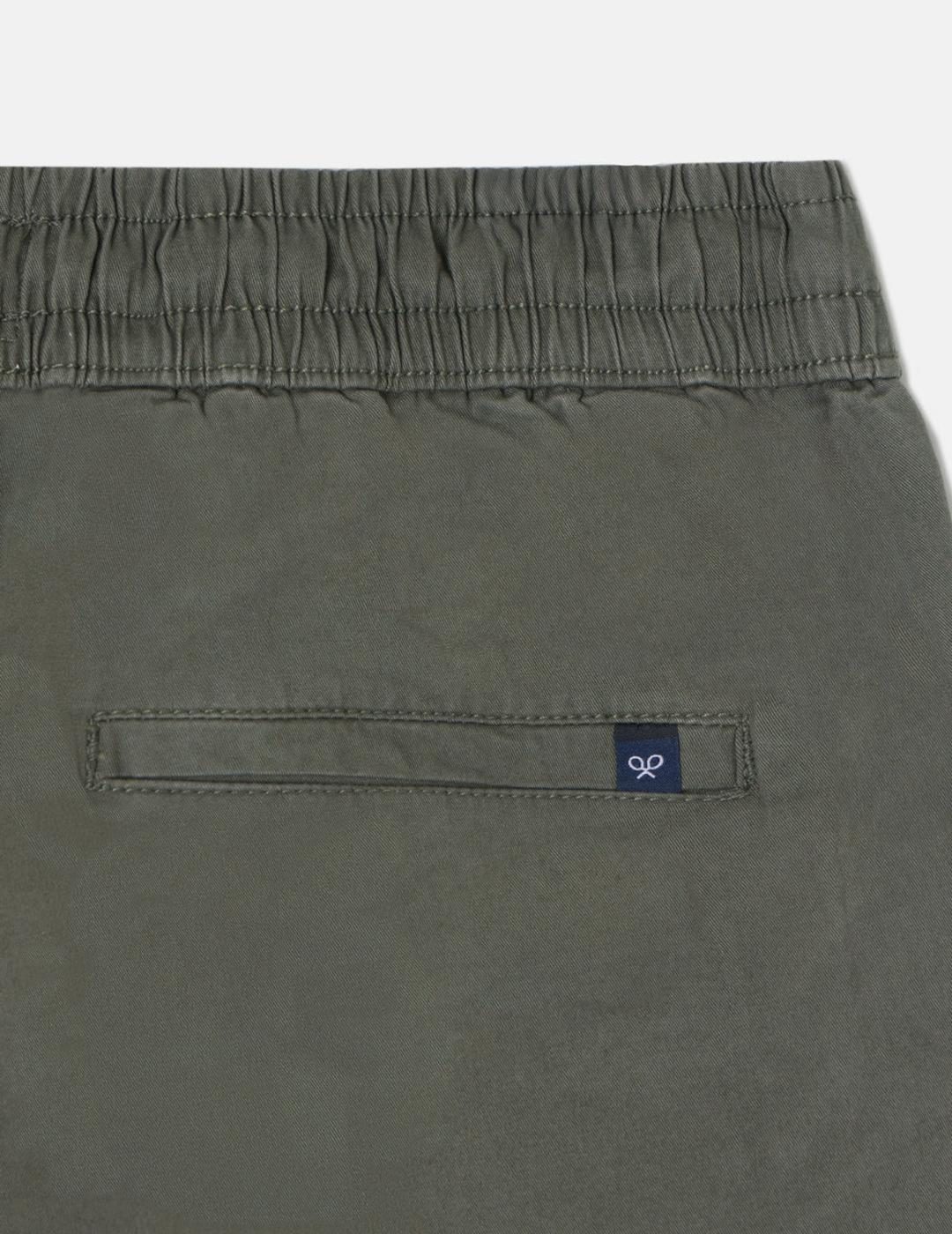 SILBON BERMUDA JOGGER VERDE OSCURO