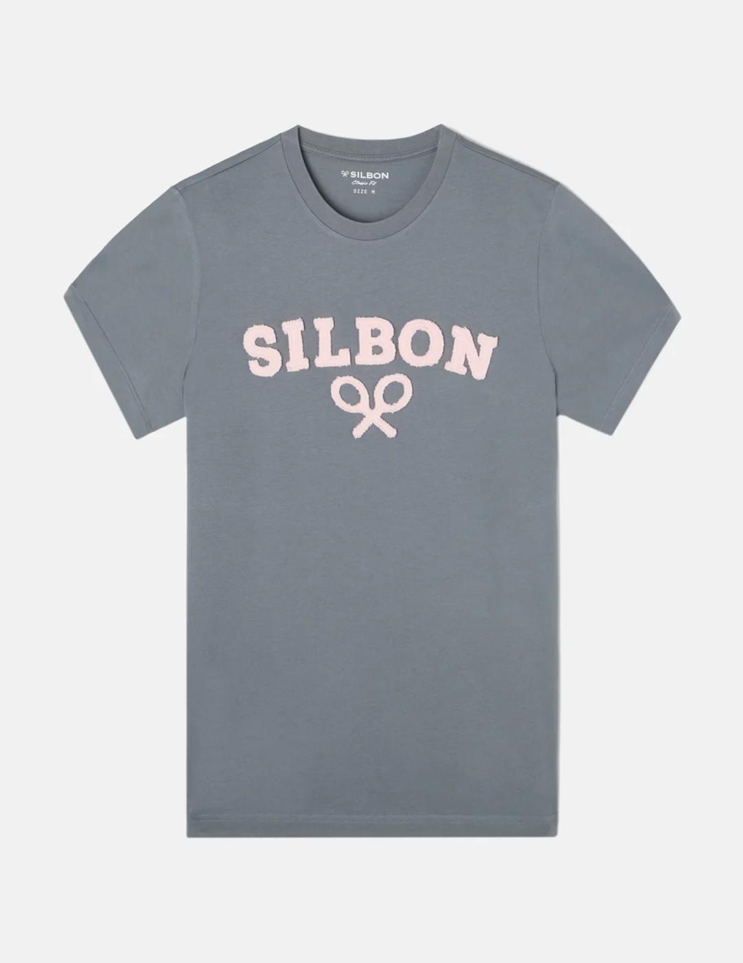SILBON CAMISETA GRIS RAQUETA