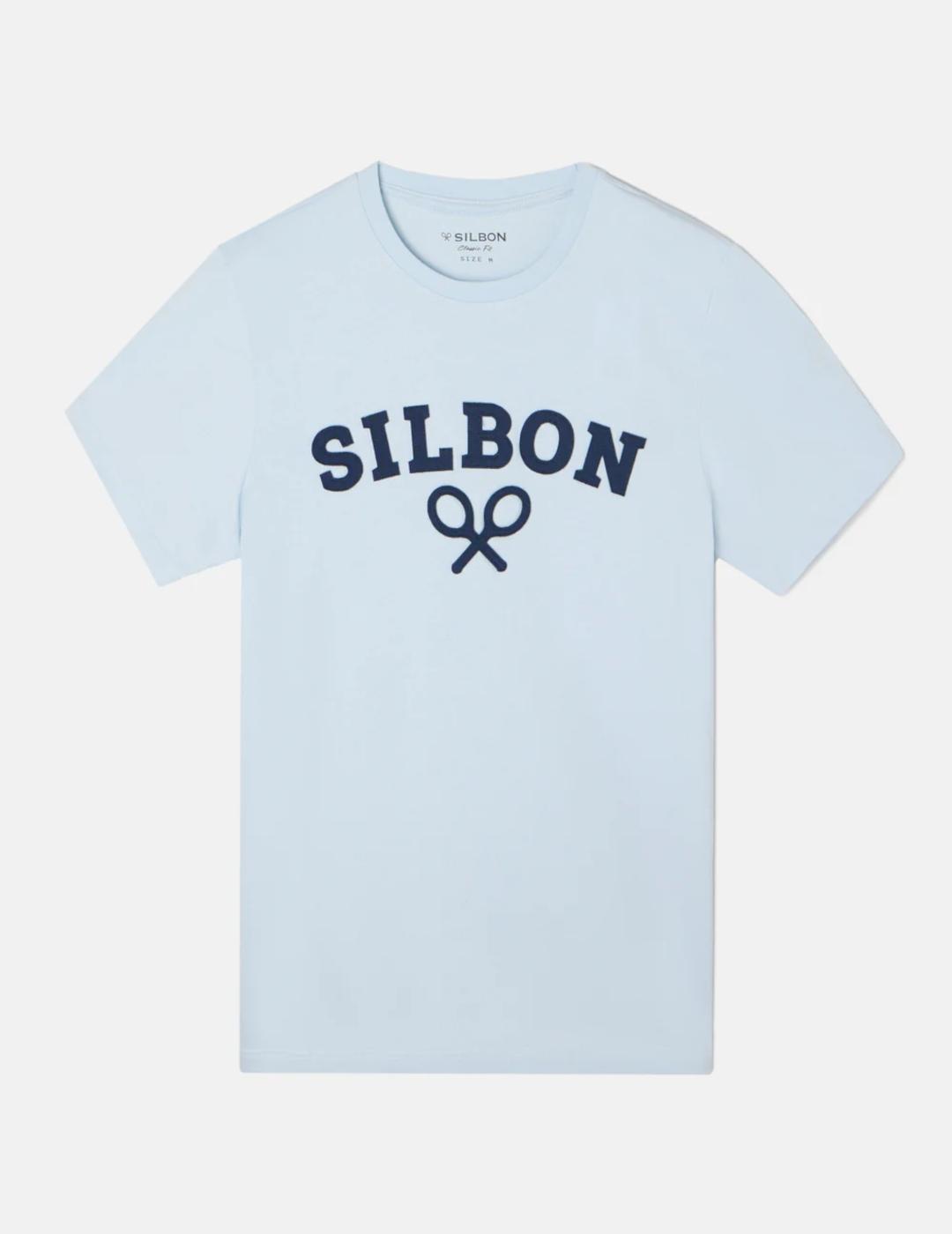 SILBON CAMISETA CELESTE RAQUETA