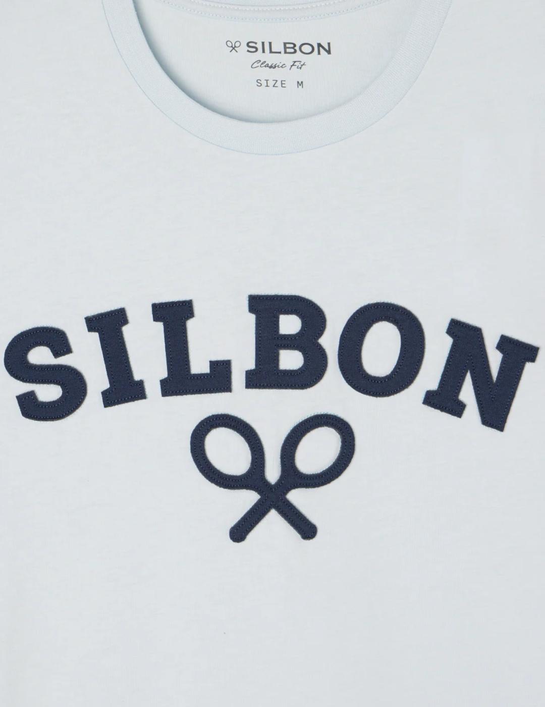 SILBON CAMISETA CELESTE RAQUETA