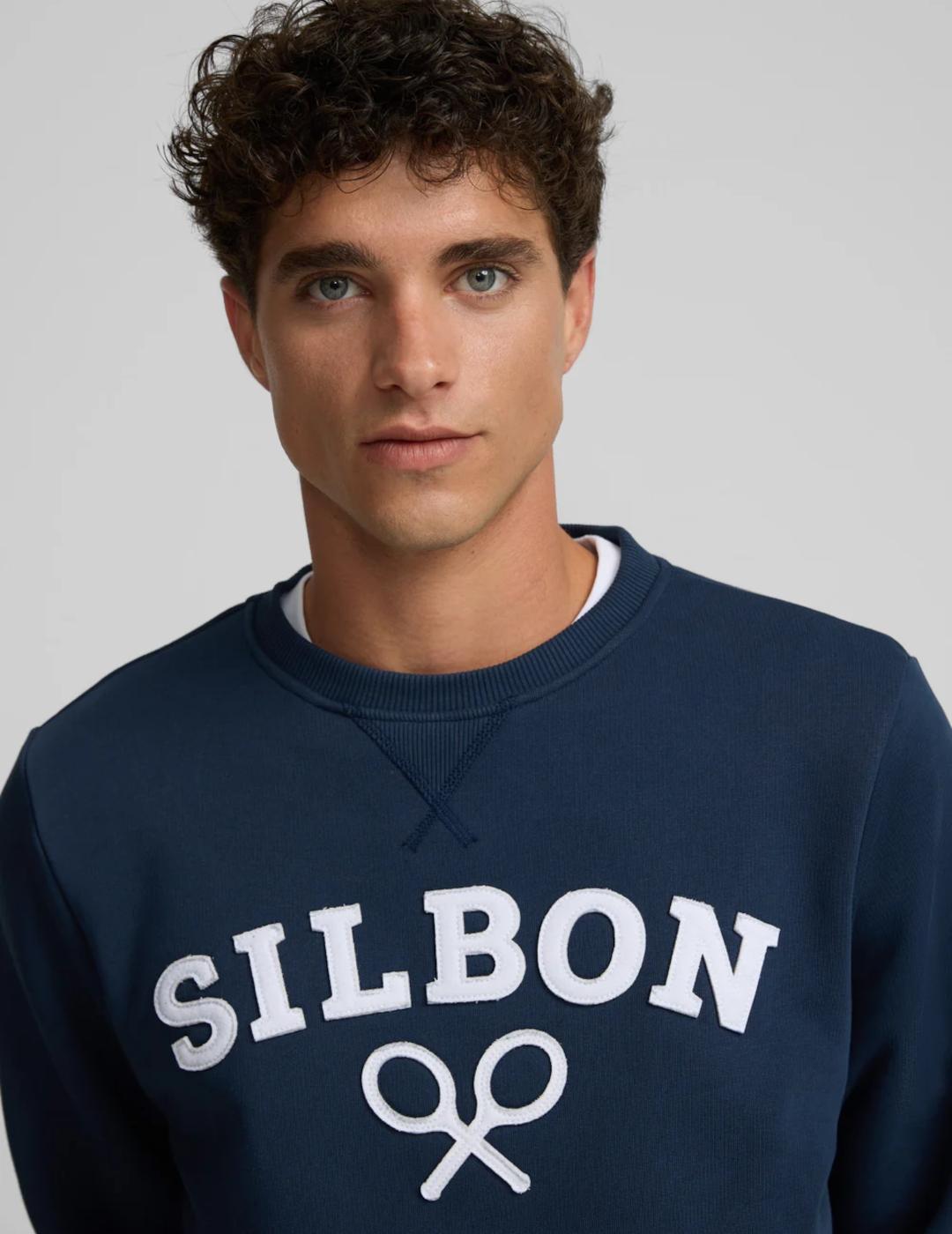 SILBON SUDADERA RAQUETA MEDIA MARINO