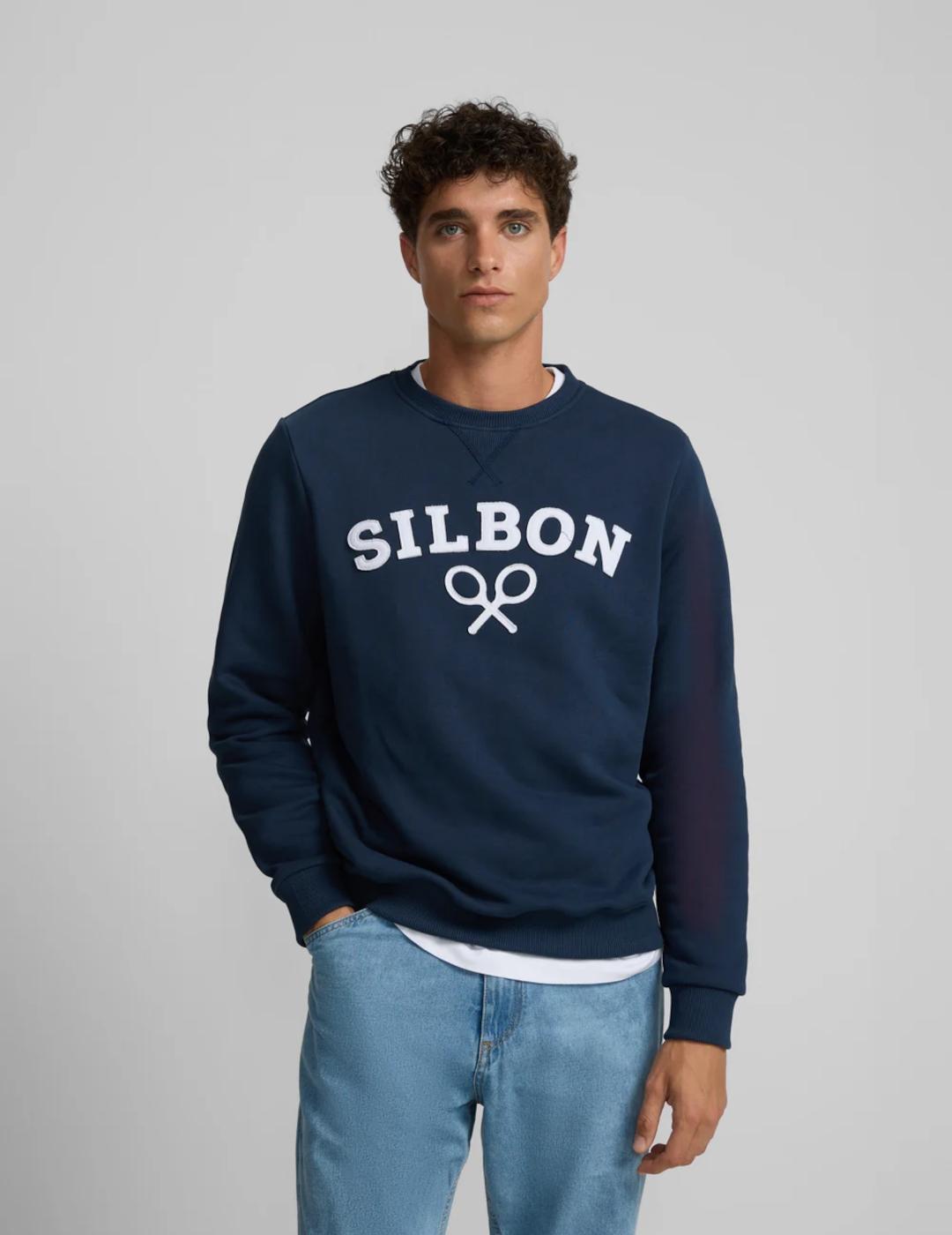 SILBON SUDADERA RAQUETA MEDIA MARINO
