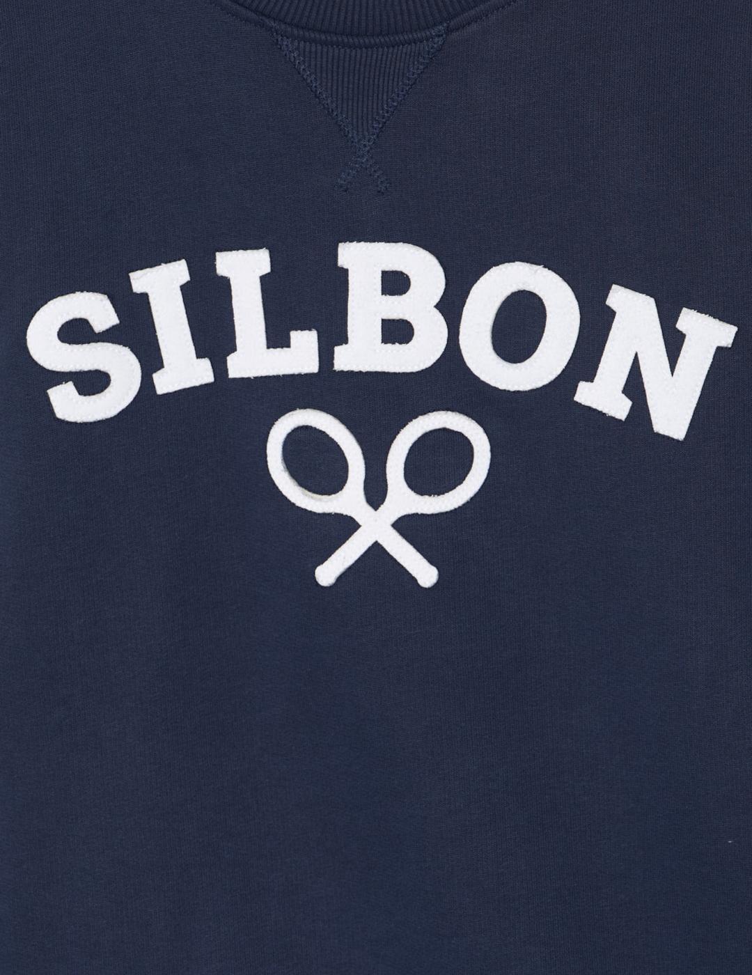 SILBON SUDADERA RAQUETA MEDIA MARINO