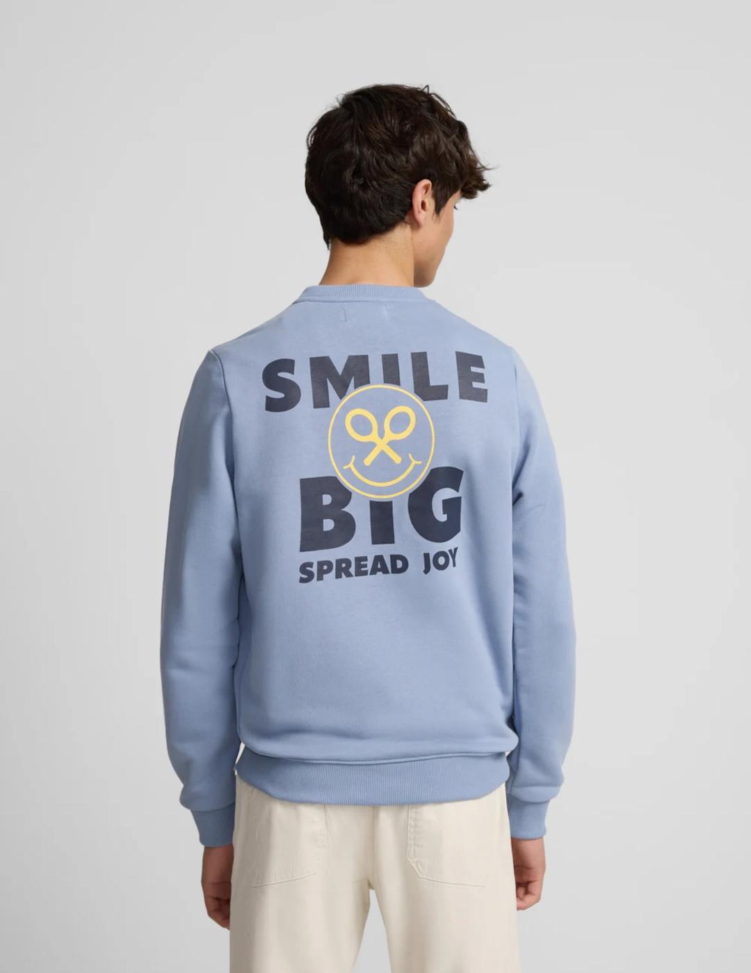 SILBON SUDADERA SMILE BIG AZUL ÍNIGO