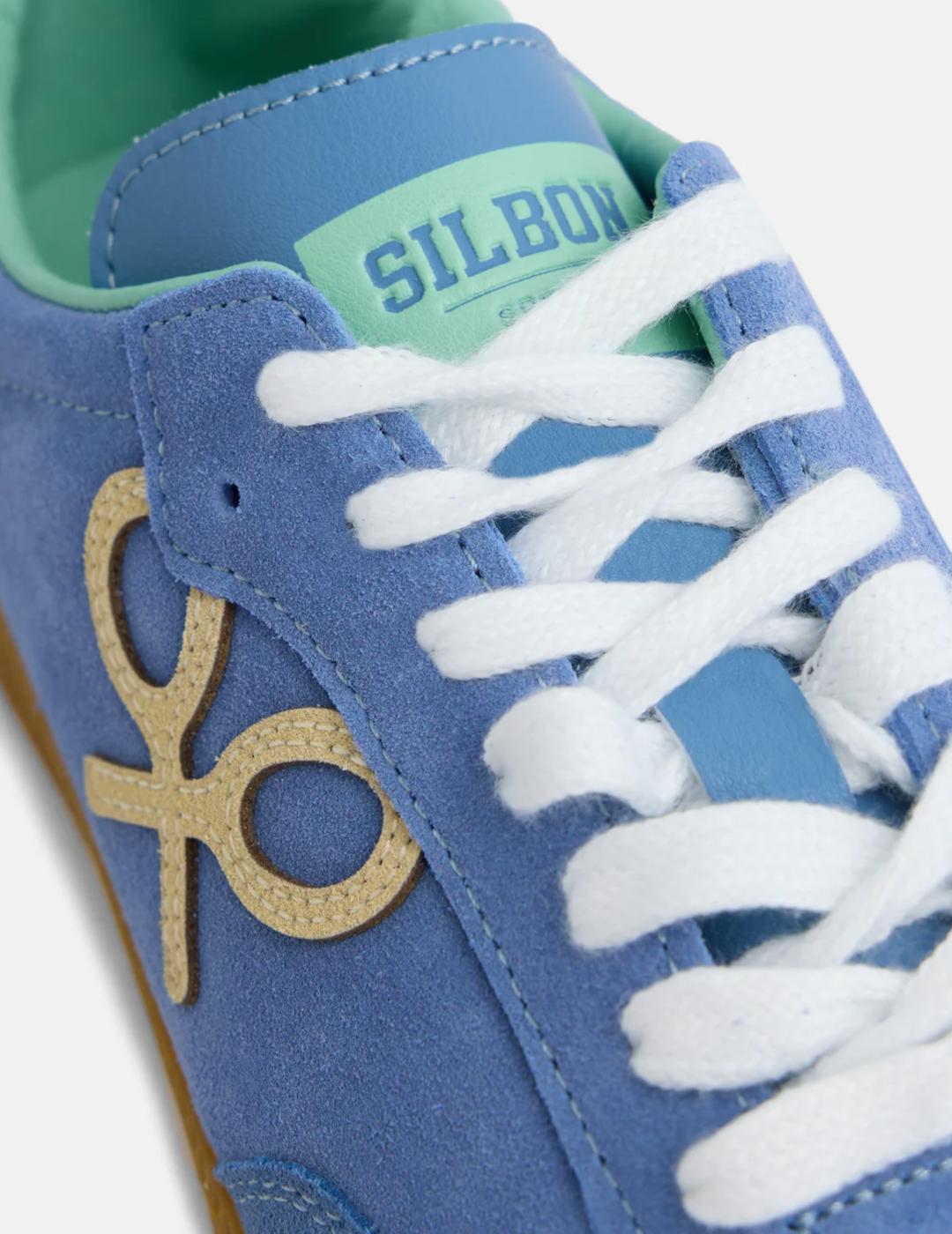 SILBON ZAPATILLA AZUL CLARO RAQUETA