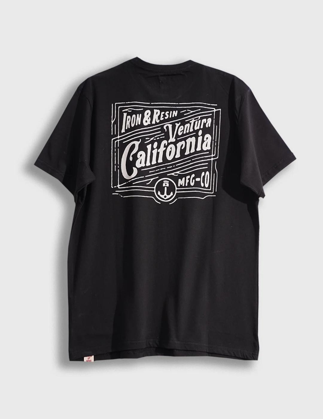 IRON RESIN CAMISETA NEGRA VINTAGE SIGN