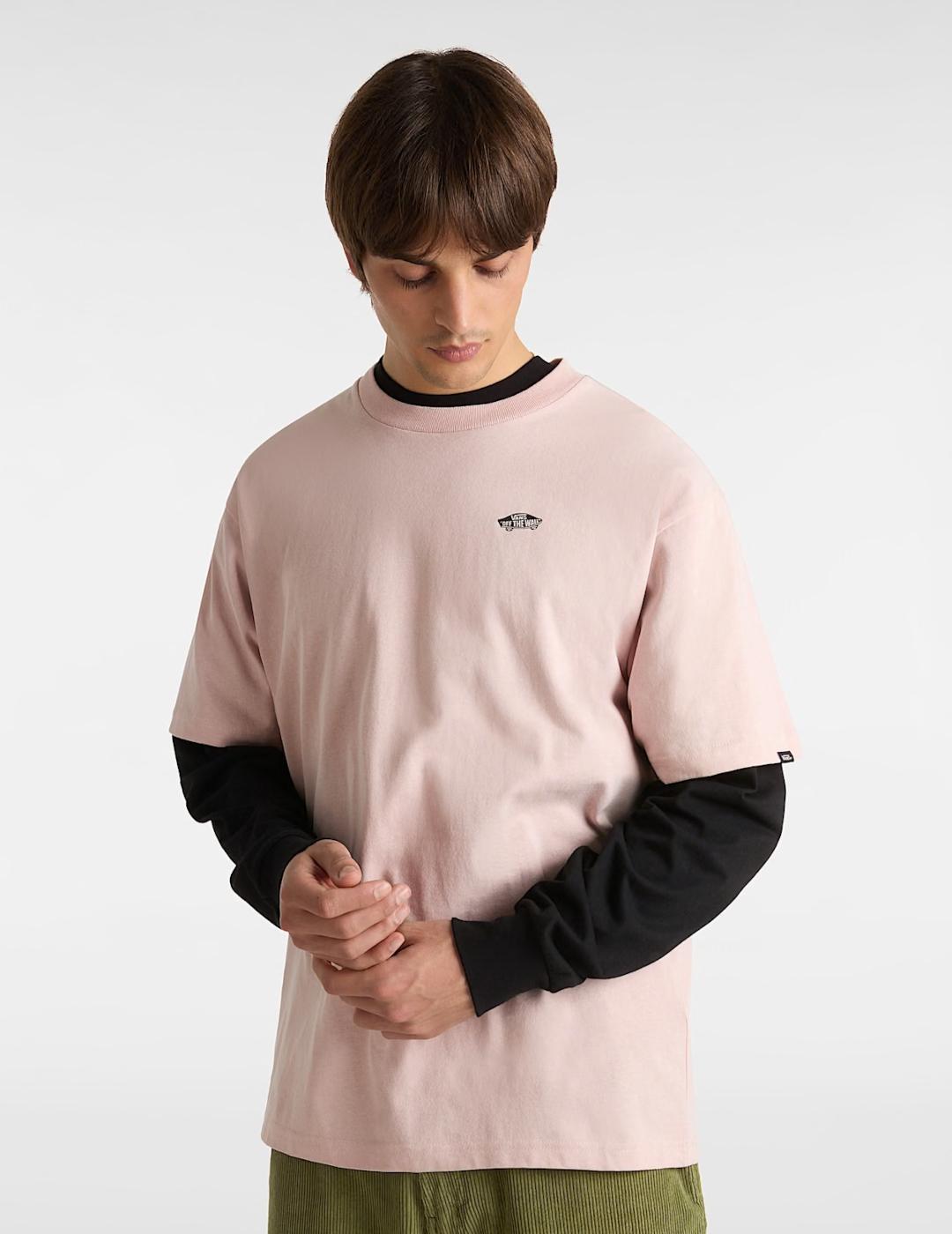 VANS CAMISETA STYLE 76 II ROSA