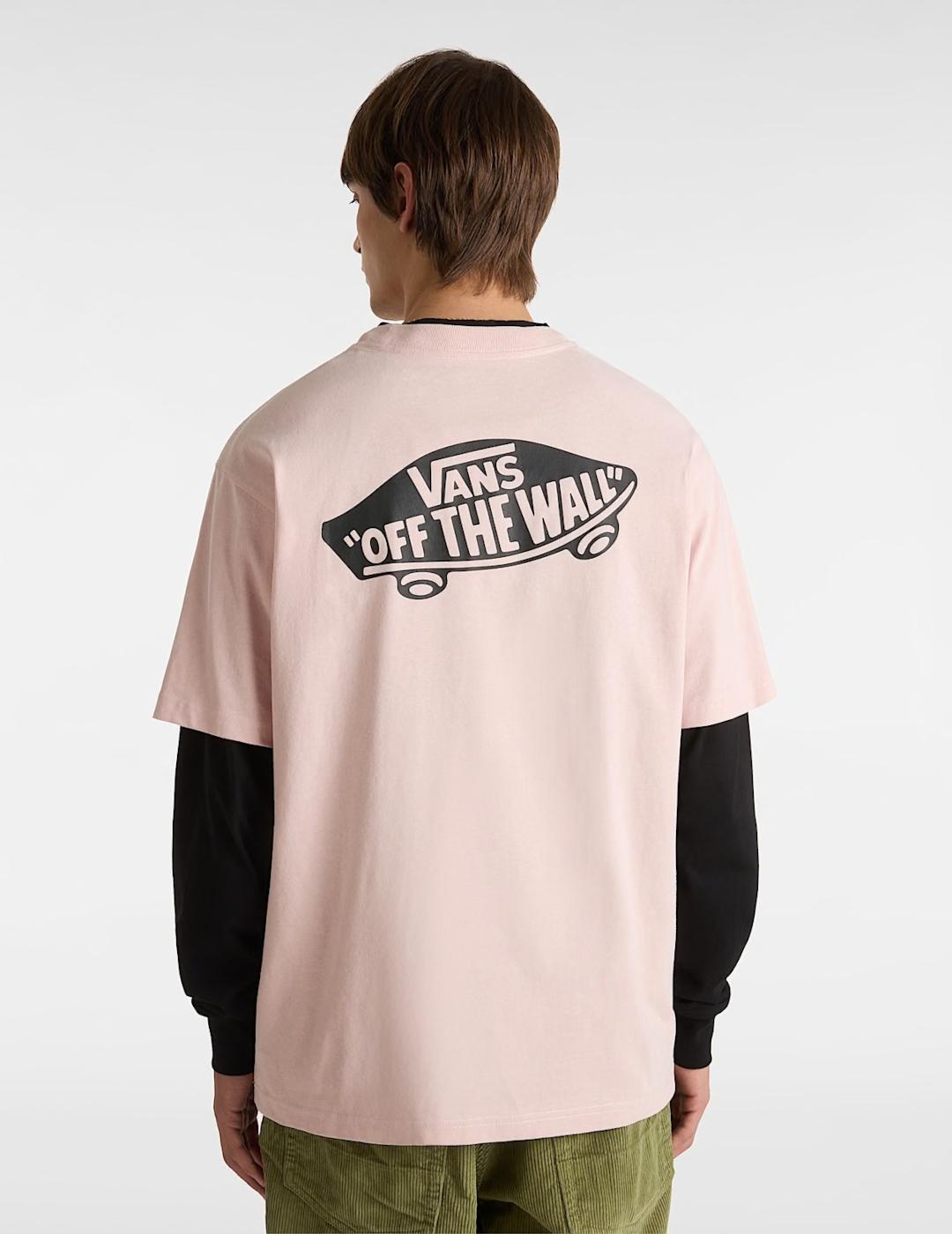 VANS CAMISETA STYLE 76 II ROSA