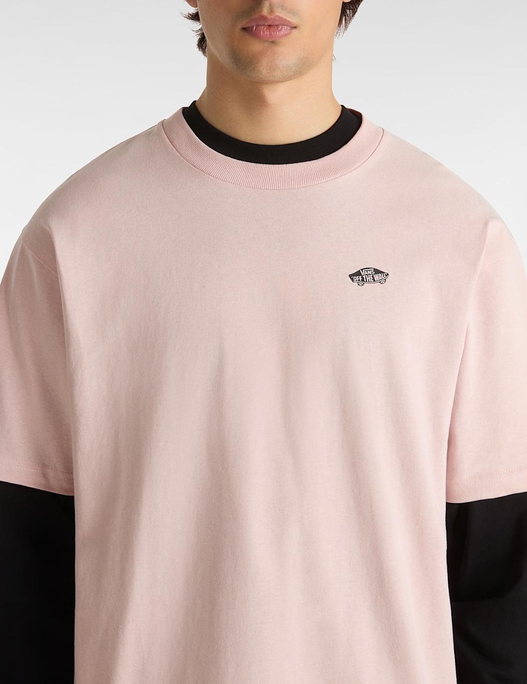 VANS CAMISETA STYLE 76 II ROSA