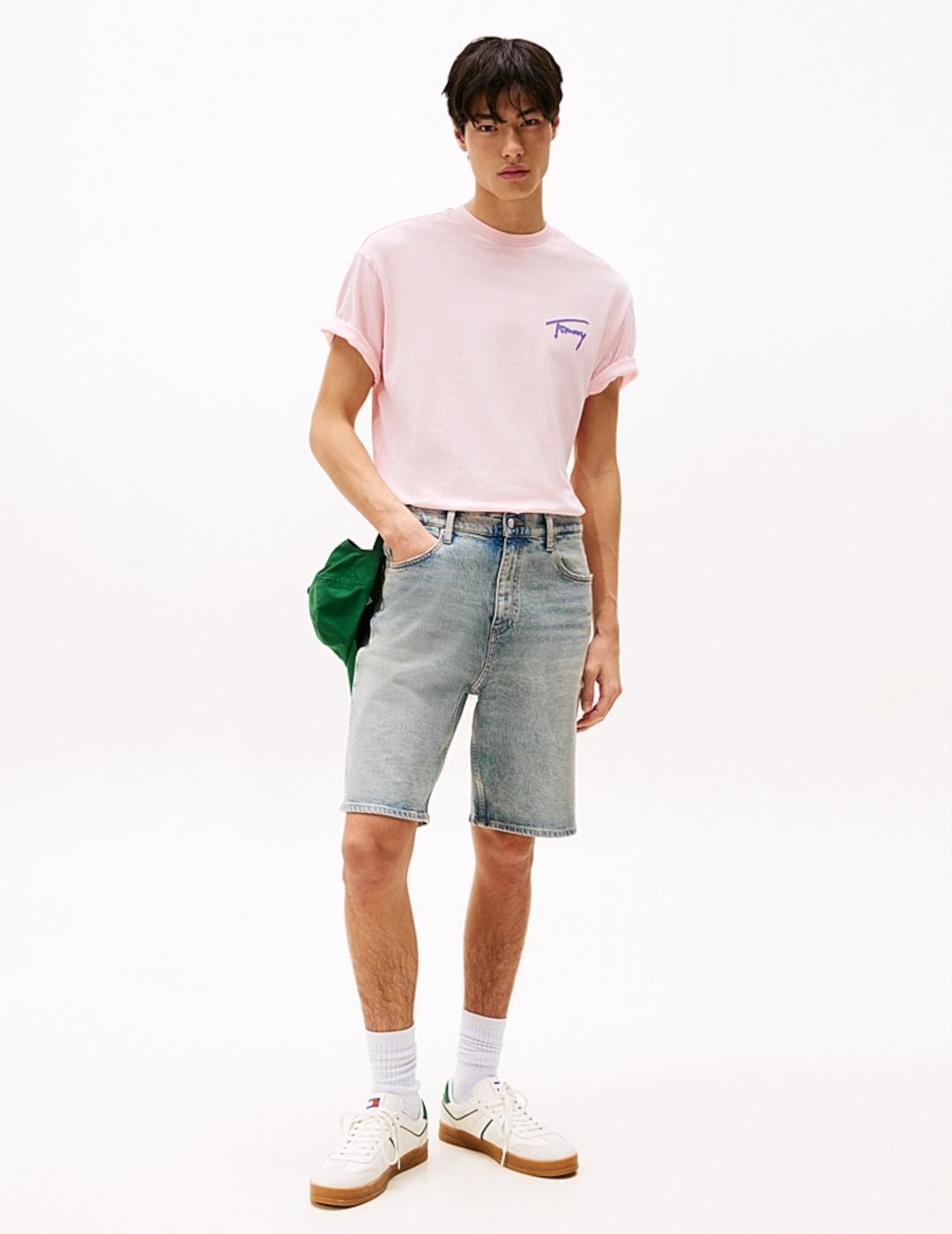 TOMMY CAMISETA FADDE GRAPHIC ROSA