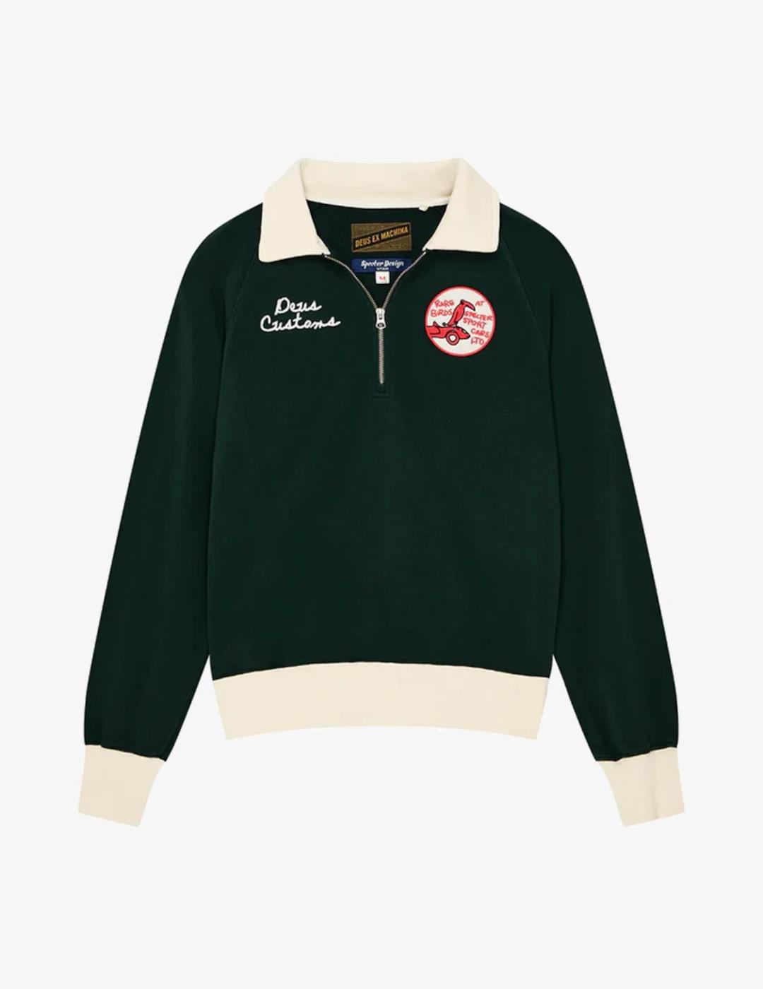 DEUS JERSEY ZIP VERDE SPECTER RACING