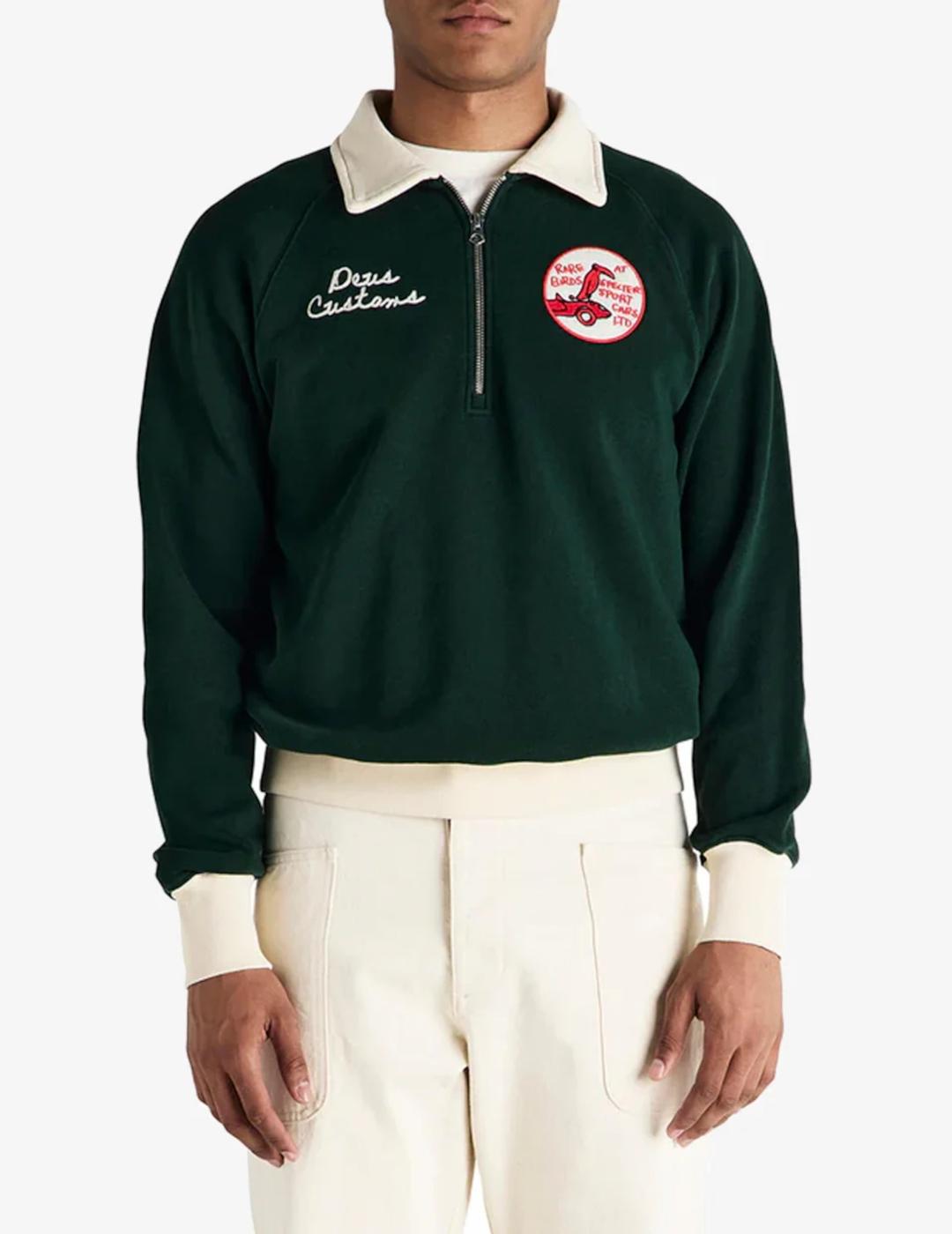 DEUS JERSEY ZIP VERDE SPECTER RACING