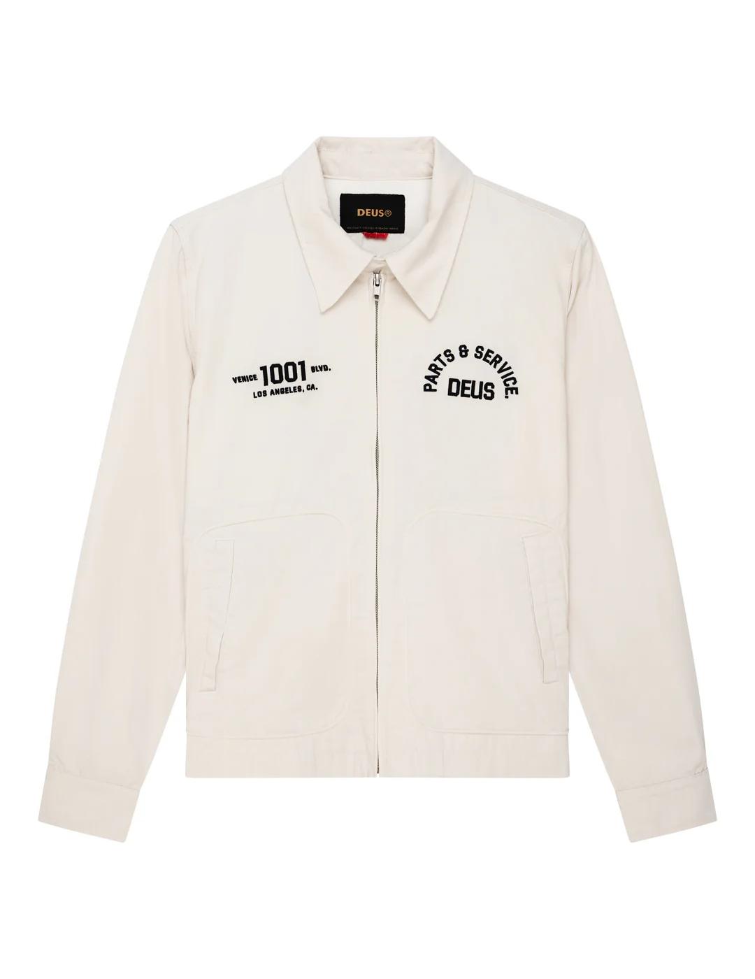 DEUS CHAQUETA BLANCA TELLER DRIZZLER