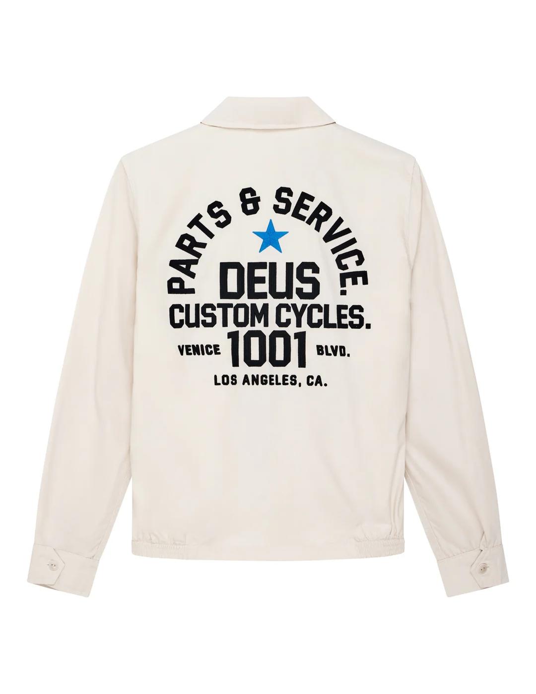 DEUS CHAQUETA BLANCA TELLER DRIZZLER