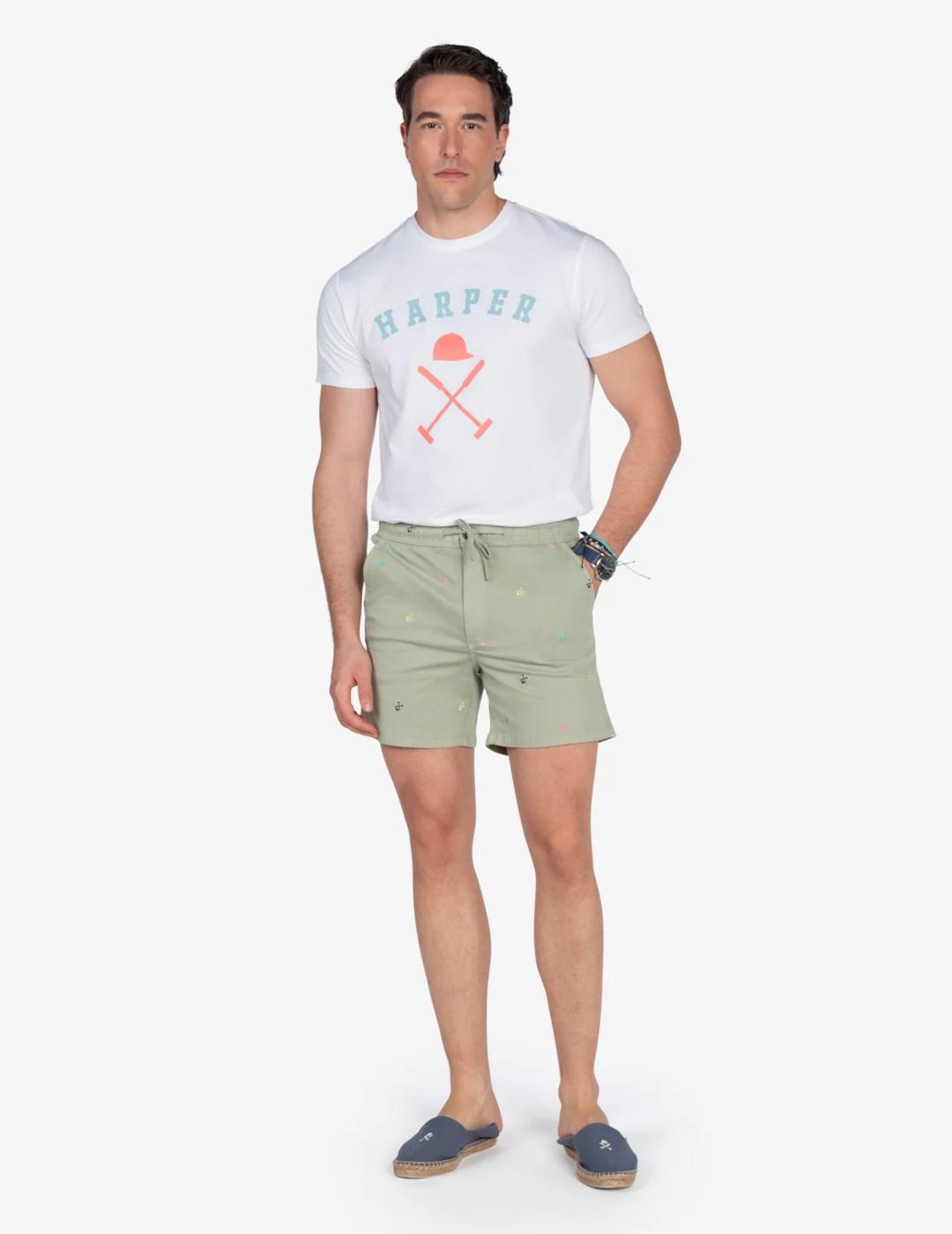 HARPER BERMUDA SUNSET VERDE MILITAR