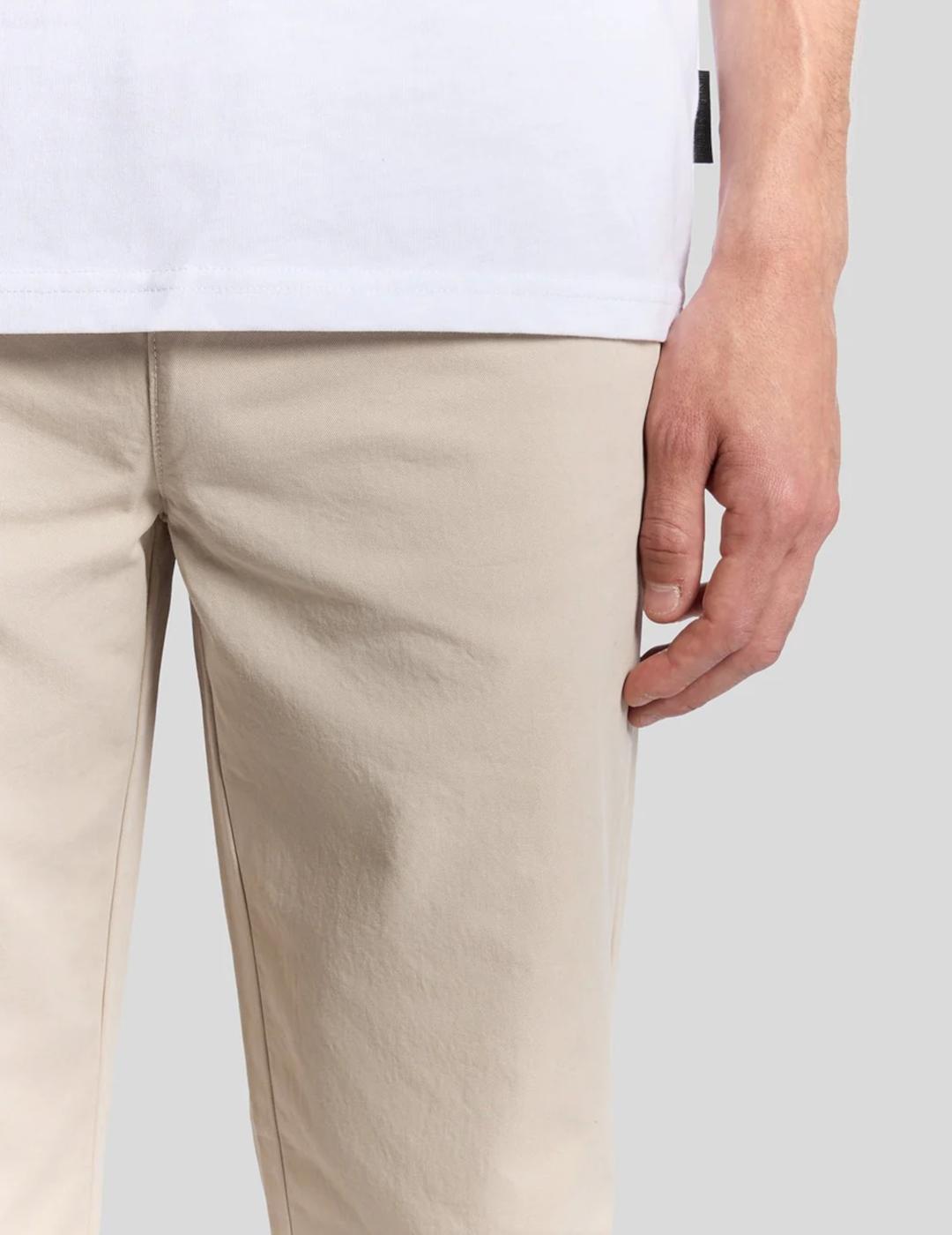 LYLE&SCOTT CHINO BEIGE TAPERED DRAWSTRING